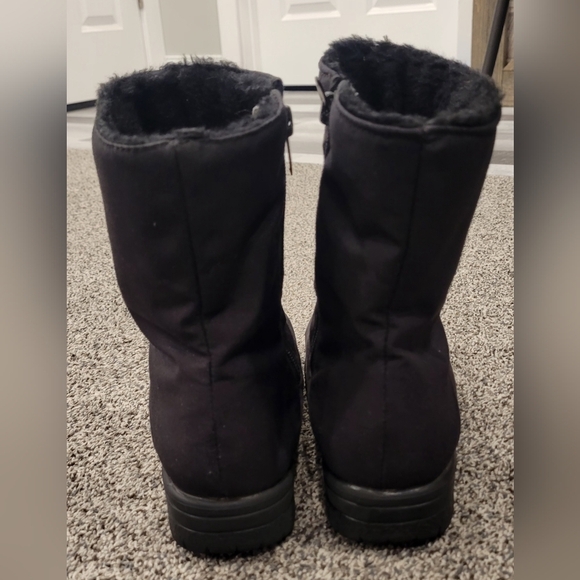 TOE WARMERS BOOTS WOMEN'S SIZE 8 BLACK WATERPROOF BOOTS - Picture 6 of 12